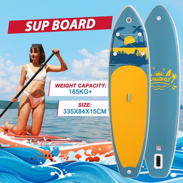 Stand Up Paddle Board, Bred Design, Action Kamera Montering,350*90*15cm SUP