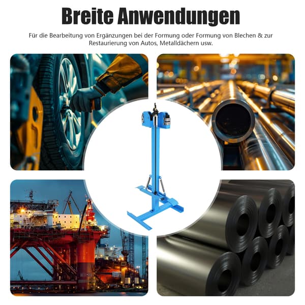 Krymptång, Dubbelkäkar, Fotpedalsdrift,Blå