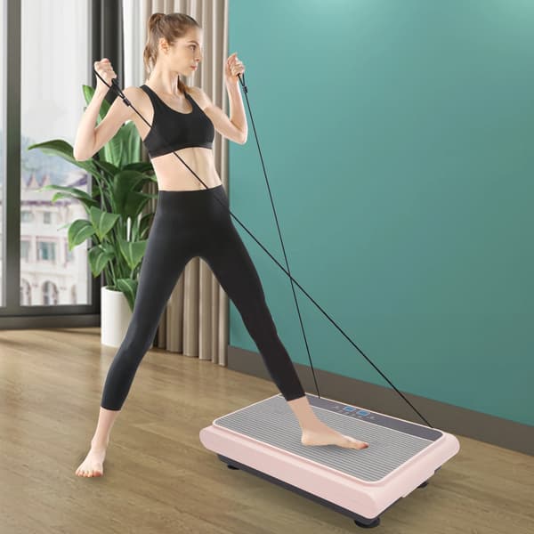 Vibrationsplatta, Automatiska Läge, Ergonomisk Design,Rosa