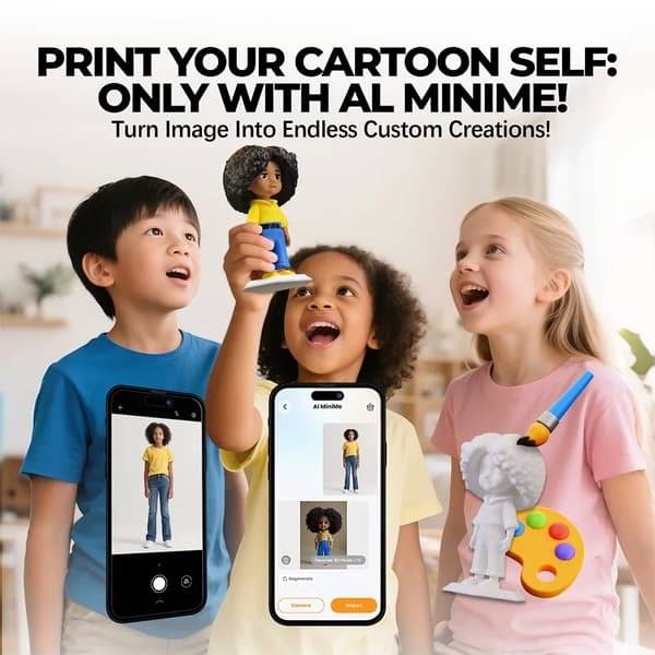 3D-printer, stemmestyring, brugervenlig app,AOSEED X-MAKER JOY AI+ V4.0