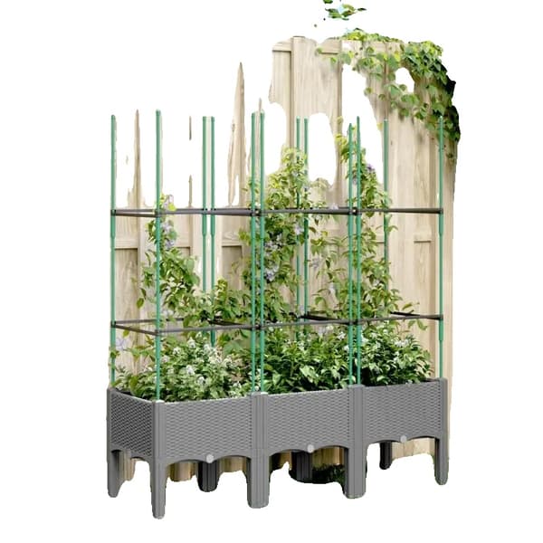 Planter, Integrerat Spaljé, Hållbar Metallkonstruktion,Gris