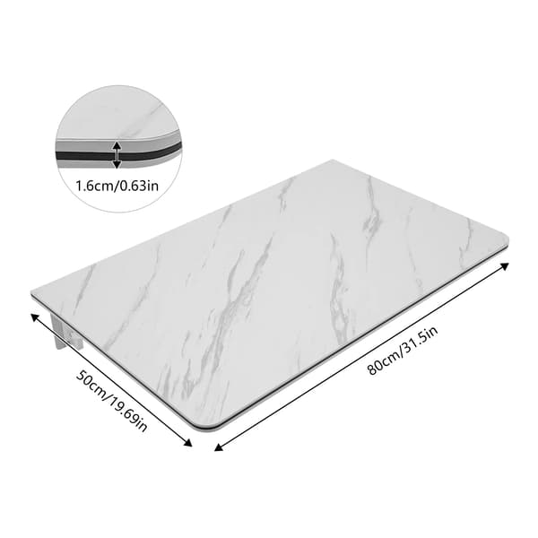 Vægmonteret Skrivebord, Pladsbesparende, Robust Design,Hvid