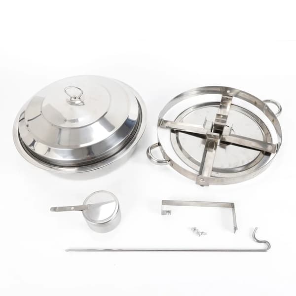Chafing Dish, Rustfrit Stål, 7,5L Kapacitet,Lys Grå, 5L