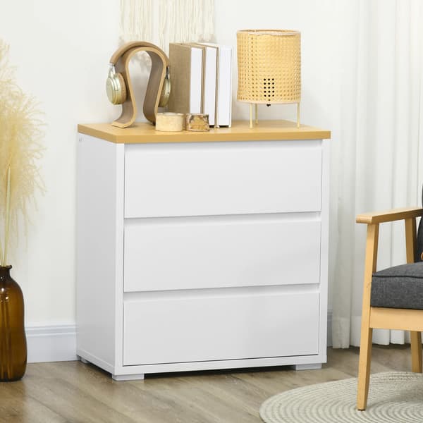Byrå, Modern Design, Gott om Förvaringsutrymme, VIT