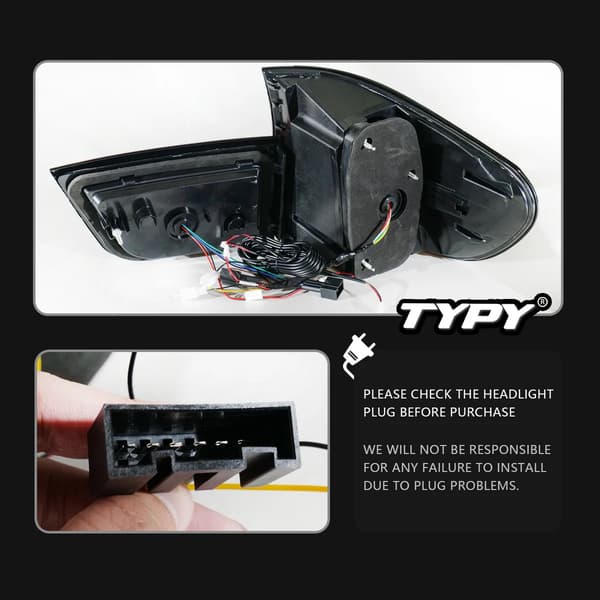 LED Baglygter, Kompatible med Luksus SUV E70, Plug and Play Installation,For X5 E70, For 2007-2013