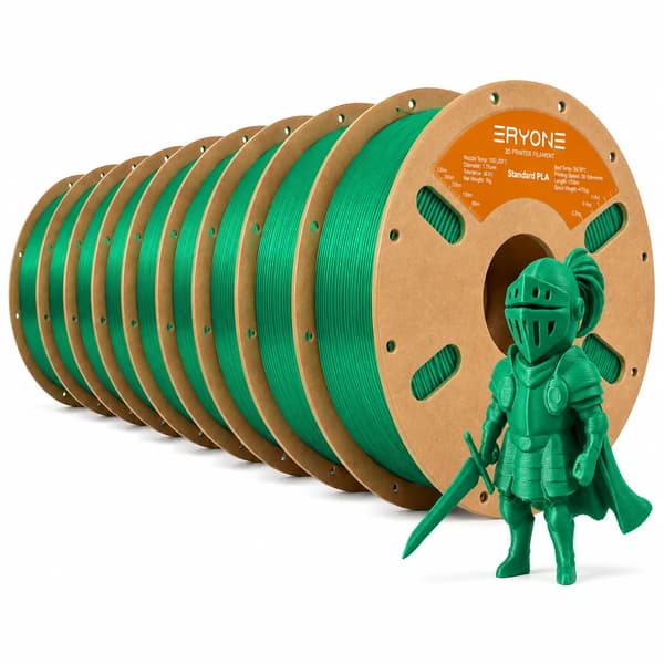 3D-utskrift Filament, PLA-material, trasselfri design,Mörkgrön