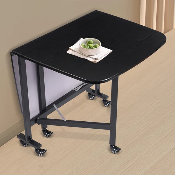Matbord, Fällbar Design, Modern Stil,svart