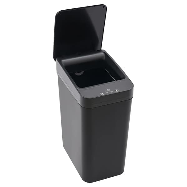 Affaldsbeholder, Automatisk Låg, Pladsbesparende Design,sort