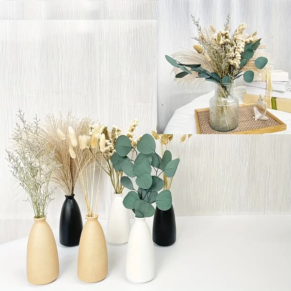 Bevarede Tørrede Blomster, Elegant Buket, Alsidig Dekoration,A