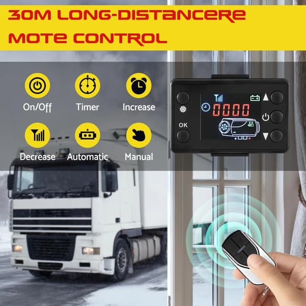 Bilvarmer, 8000W Effekt, Diesel Luftvarmesystem,EU stik, 8000W
