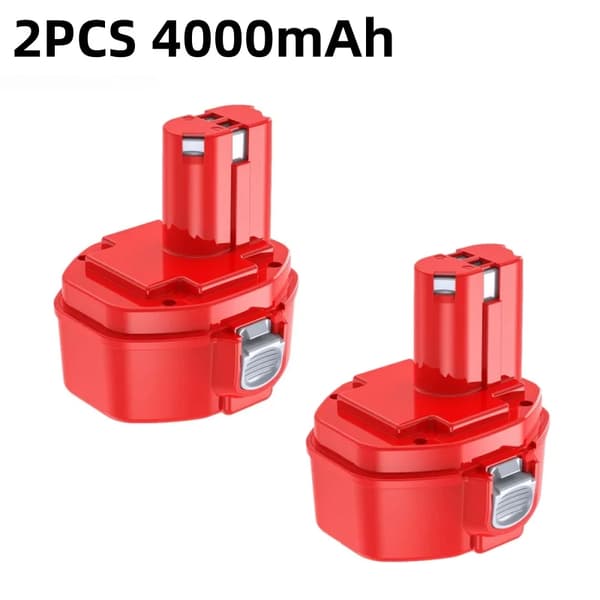 Uppladdningsbart batteri, 4000mAh kapacitet, 14.4V spänning, 2PCS 4000mAh