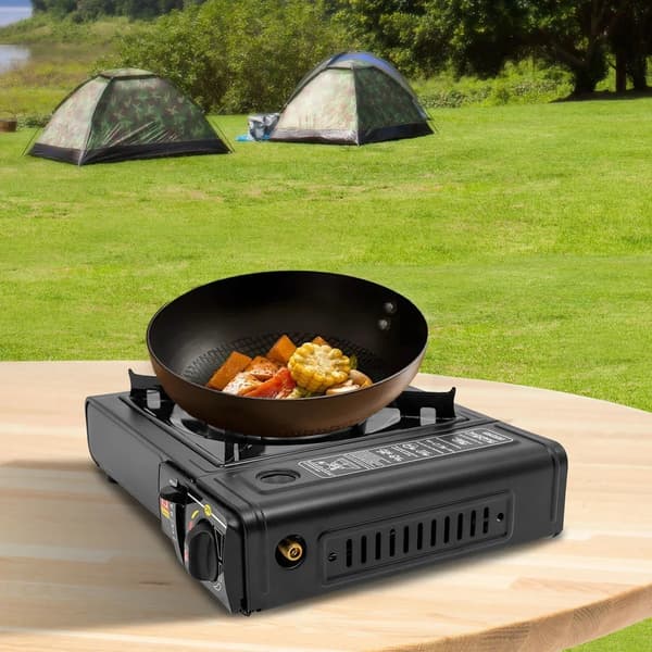 Campingkök, Hög Effektivitet, Bärbar Design,svart
