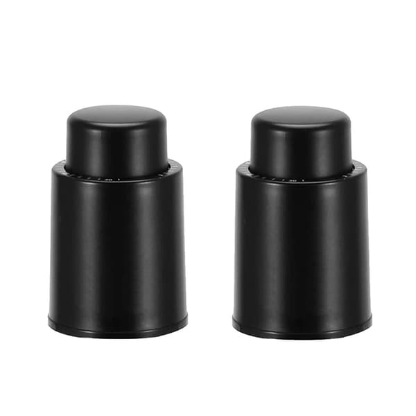 Vinflaskkork, Vakuumförsegling, Återanvändbar Design,2 pack