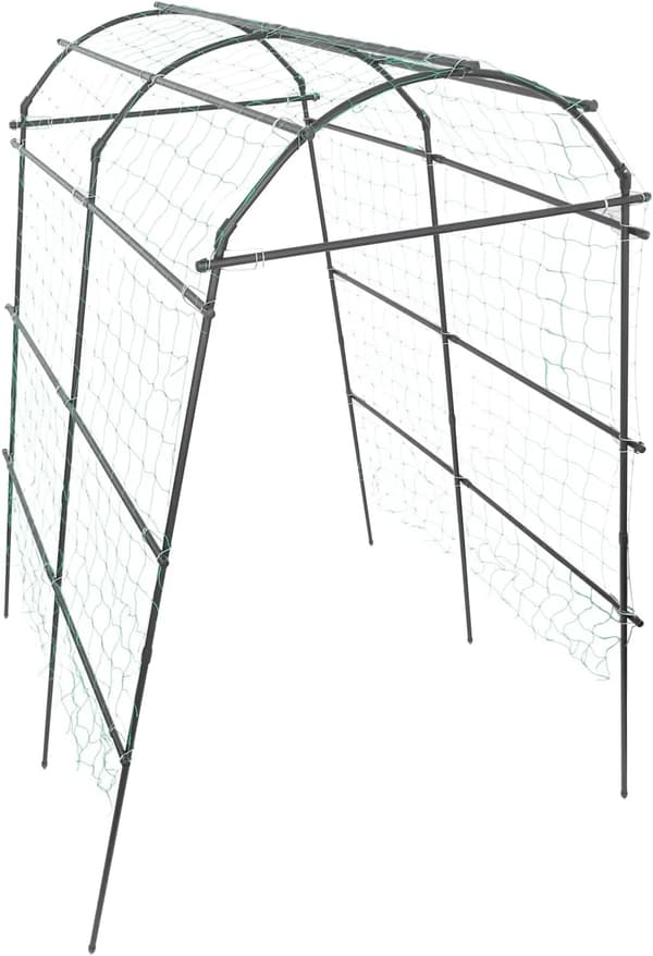 Klattramar, Stålbåge Design, Hållbart Nylon Nät,svart