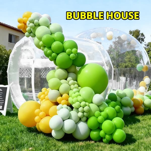 Bubbelhus Tält, Transparent Design, Perfekt för Utomhusevenemang,2.5m Dia fläkt