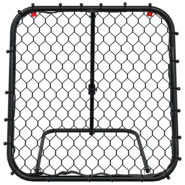 Fodbold Rebounder, Justerbar Højde, Holdbar Stål Konstruktion,Sort