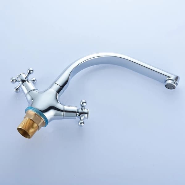 Basinblandare, Hållbar Metallkonstruktion, Modern Design,Silver