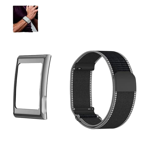 Urrem, Åndbar Nylon, Unisex Kompatibilitet,S-Sort Grå, Helio Rem-d