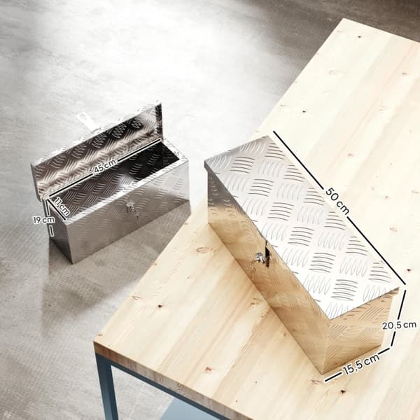 Förvaringslåda, Säkerhetslås, Vattentät Design,Silver