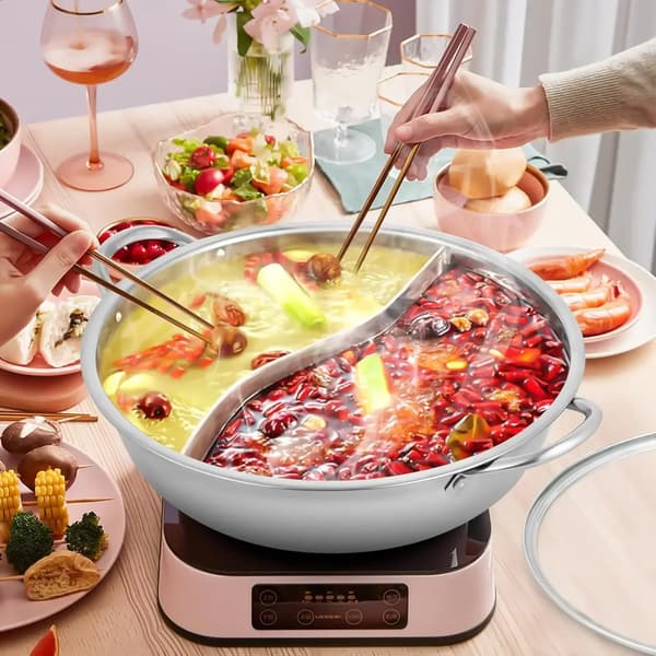 Hot Pot, Rustfrit Stål, Induktionskompatibilitet,sølv