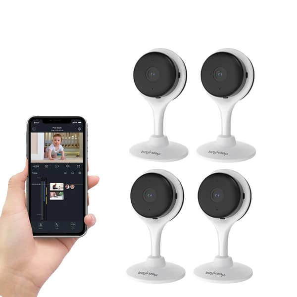 Inomhus säkerhetskamera, 3 MP, Dual-Band Wi-Fi-anslutning,EU-kontakt, K10-4