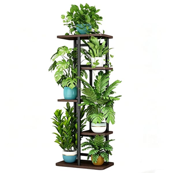 Plantebord, Multi-niveau Design, Robust Metalramme,5 niveau