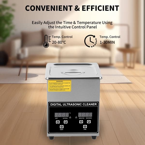 Ultralydsrenser, 2L kapacitet, rustfrit stål konstruktion,2L, EU