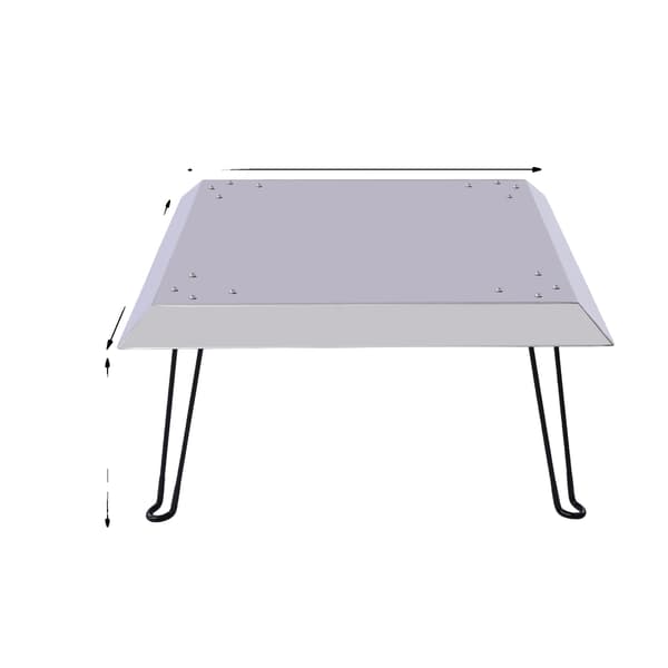 Ildsted Varmeafleder, Rustfrit Stål, Sammenklappeligt Design,63.5 63.5 30.5cm