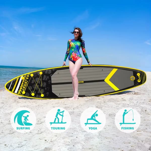 Stand Up Paddle Board, 3 finner, justerbart paddle,SUPFW16K(350*84*15)