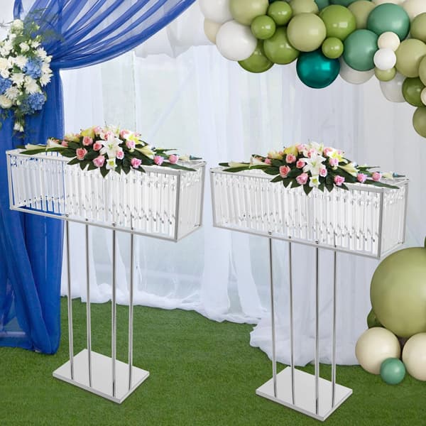 Blomsterstandssæt, Krystaldesign, Robust og Stabil Base,XL