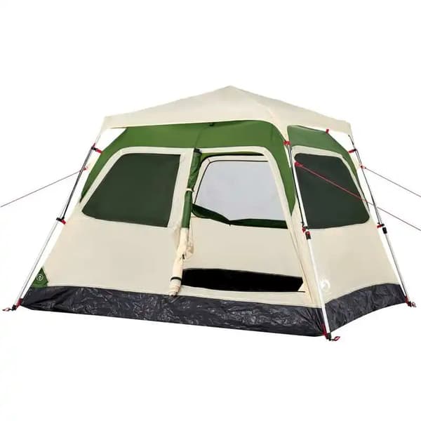 Campingtält, rymmer 3-4 personer, hållbar polyesterfiber,MULTI