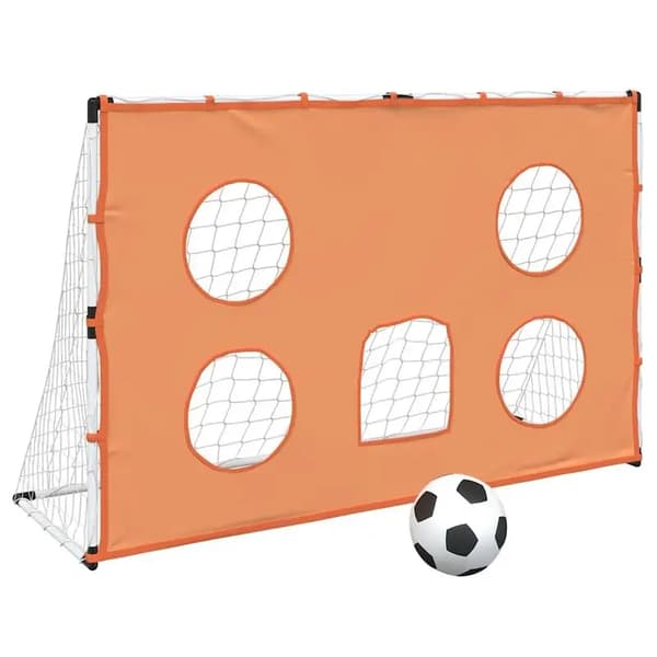 Fodboldmål, Holdbart Stof, Nem Opsætning,Hvid