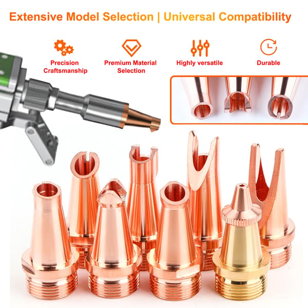 Laser Svetsmunstycke, Kopparmaterial, M16 Design,ett set munstycke