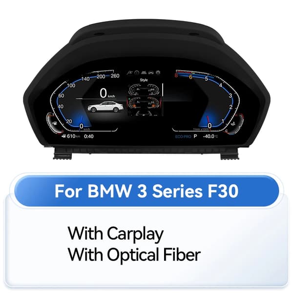 Digitalt Dashboard, LCD Skærm, Tilpasseligt Interface,med carplay & med optisk fiber