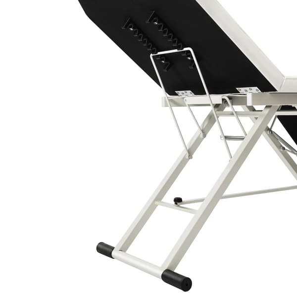 Massagebord, Fällbart, Justerbart Ryggstöd,VIT