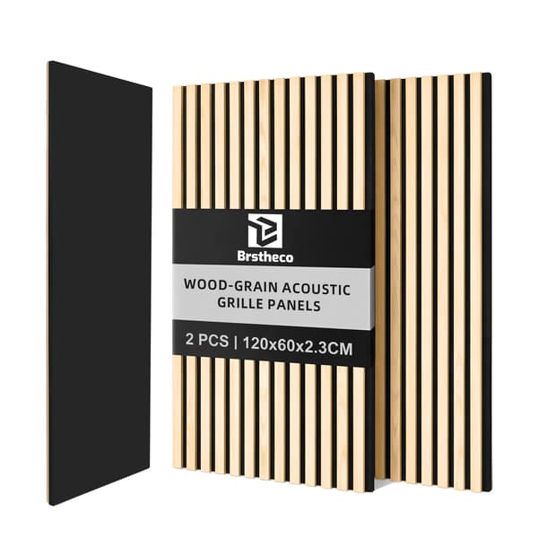 Akustikpaneler, Ljudisolering, Dekorativ Design,120X60CM Vit, 4PCS-a