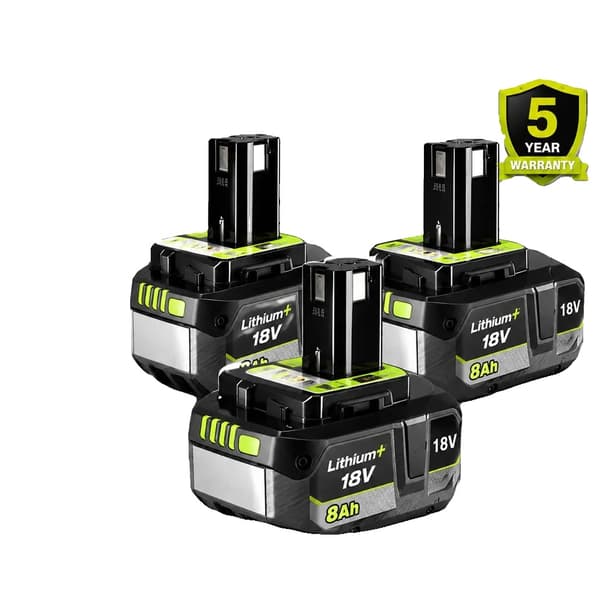 Litiumjonbatteri, 18V, 8000mAh kapacitet,3PCS 8.0AH Batteri