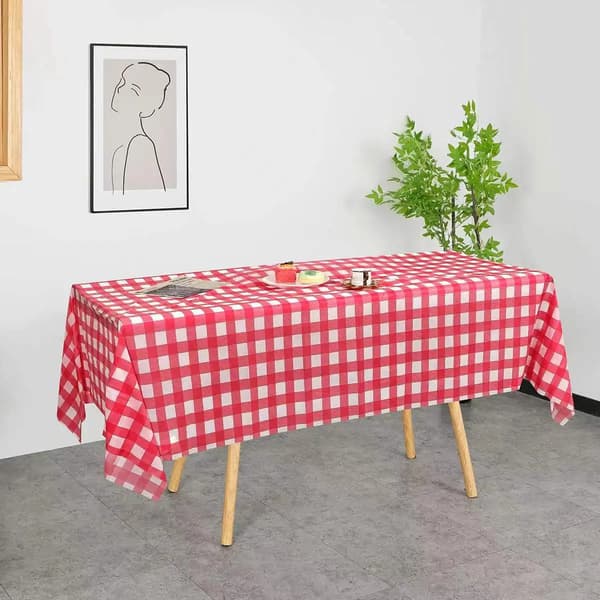 Dug, Engangs PVC, Moderne Ternet Design,Rød, 2pcs-d