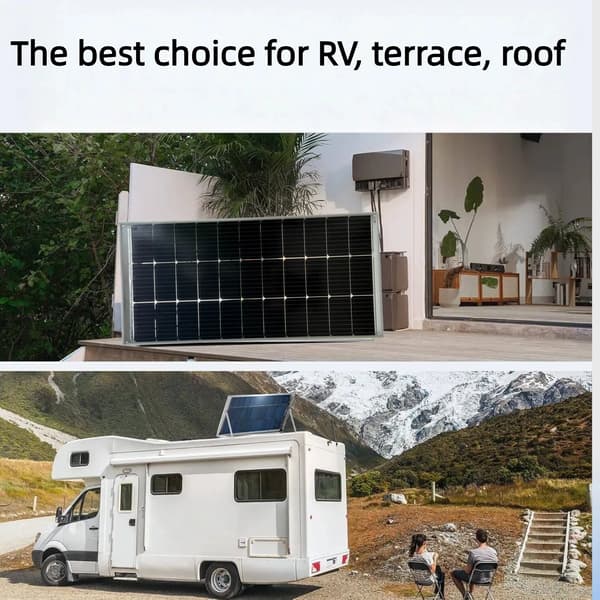 Solpanel, Dubbel-Sidig Teknik, Hög Effektivitet,Bifacial 100w 2st