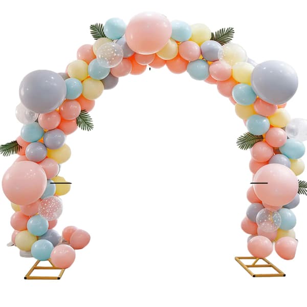 Ballongbåge, Metallkonstruktion, Lätt Montering,Mjölkvit