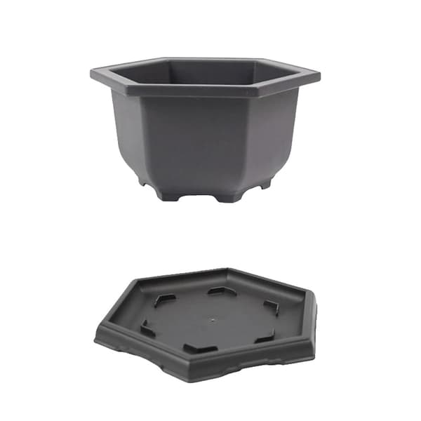 Blomkruka, Lättviktsplast, Multidirektionell Ihålig Design, Hexagonal S och bricka