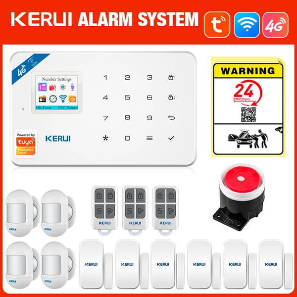 Larm System, Smart Teknik, Trådlös Kommunikation,EU-plugg-e, alarmsats 5