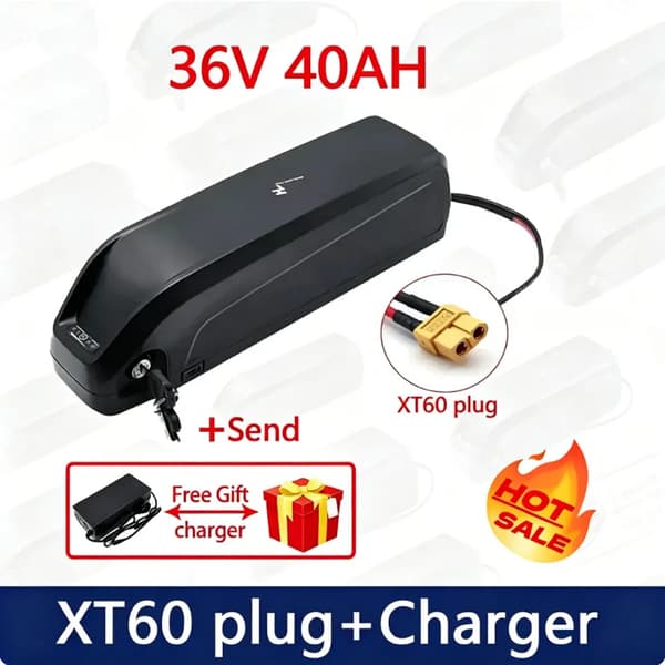 Batteri, Li-Ion, 40AH kapacitet, 36V-XT60-plugg-40AH