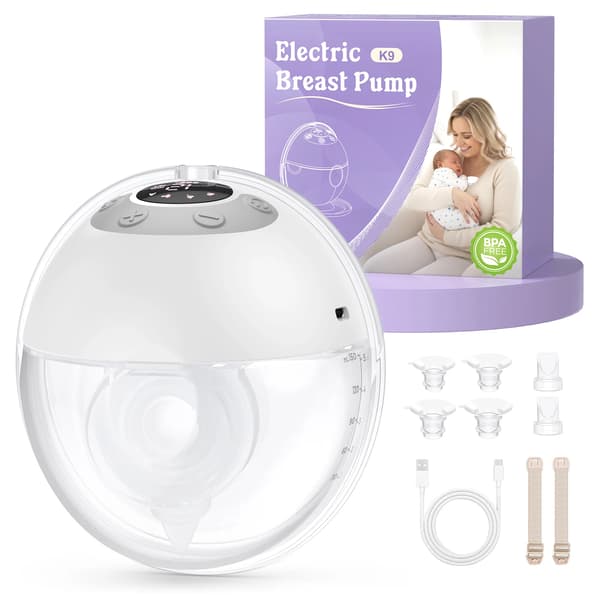 Elektrisk Bröstpump, Handsfree Design, Anpassningsbara Sugnivåer,1PC