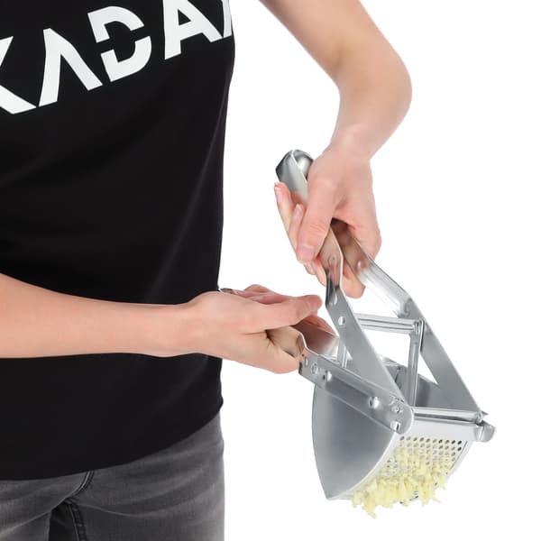Potatispress, Ergonomisk Design, Mångsidig för Grönsaker,Silver