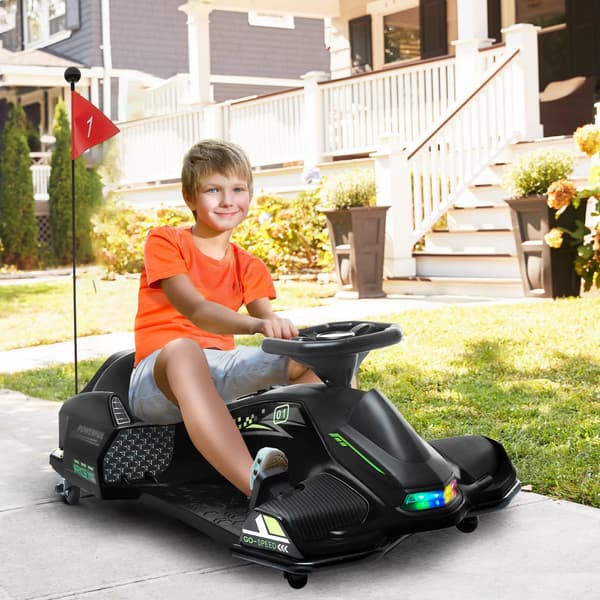 Elektrisk Go-Kart, Justerbar Hastighed, Driftfunktion,sort