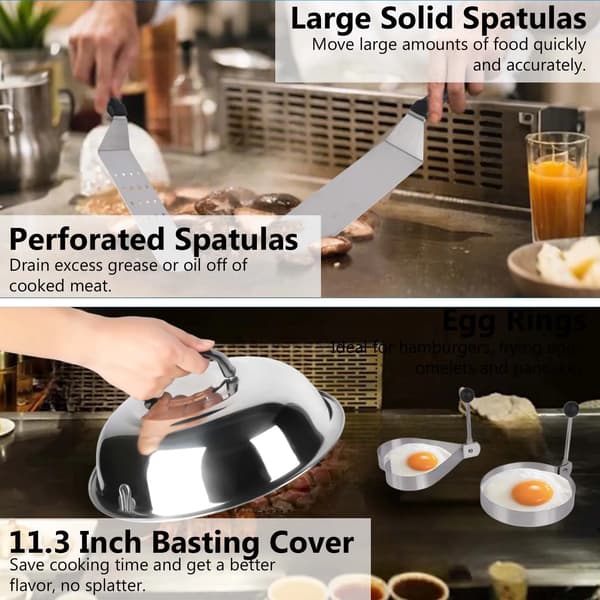 Grillbestik Sæt, 29 Stykker, Rustfrit Stål Værktøj,29Pcs/Set