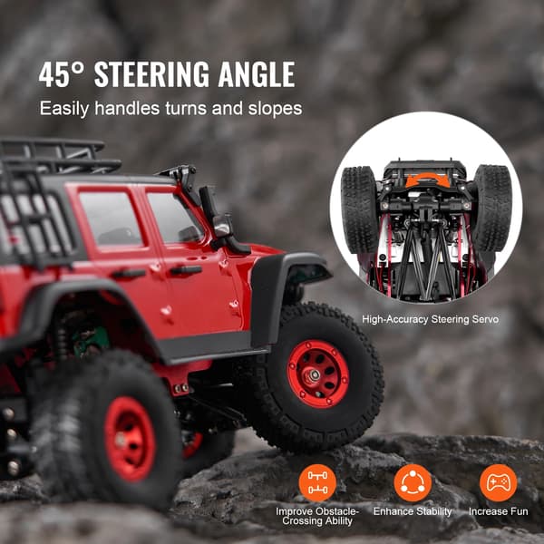 RC-auto, 4WD, maasto-ominaisuudet, 1 kpl