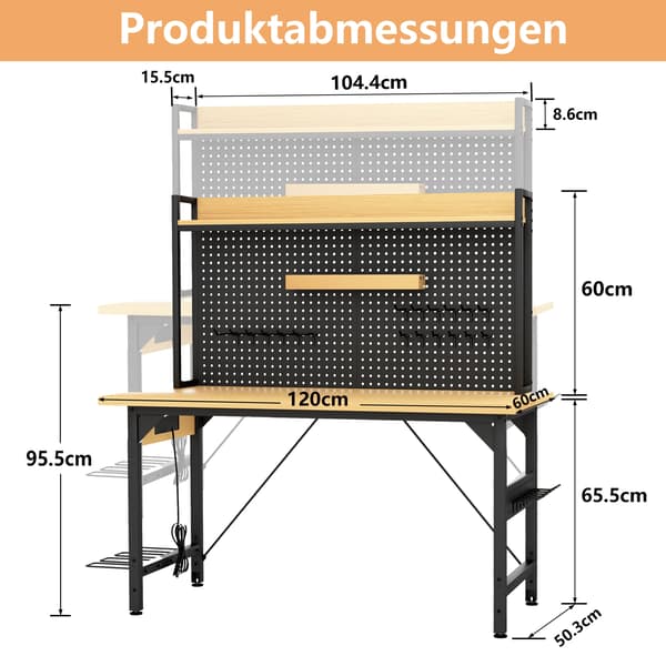 Verkstad, Robust Stöd, Integrerade Strömmöjligheter, Gul & Svart