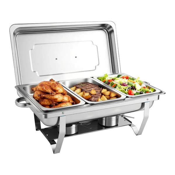 Chafing Dish, Rustfrit Stål, Foldbart Design,1Pakke